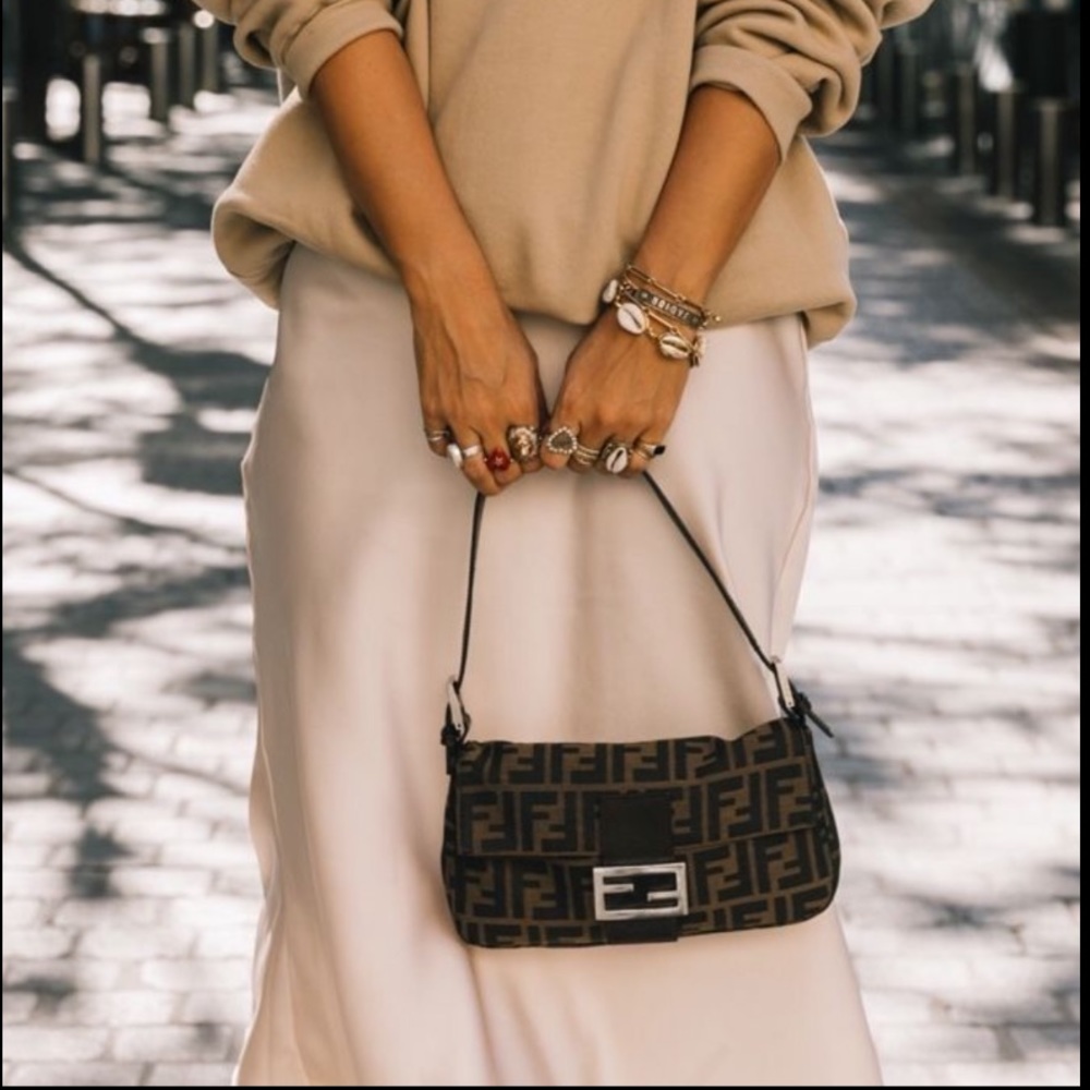 Fendi Zucca Baguette authentic bag
